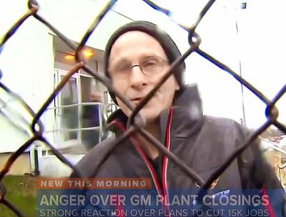 Anger at GM plant closings